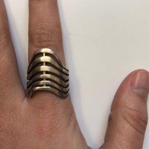 Shield Ring Sterling Silver